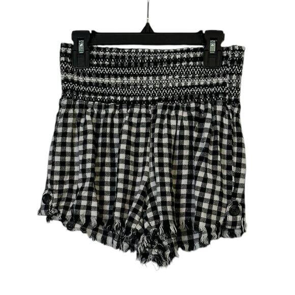 Rewash black white checks pull on shorts size Medium - Picture 2 of 13